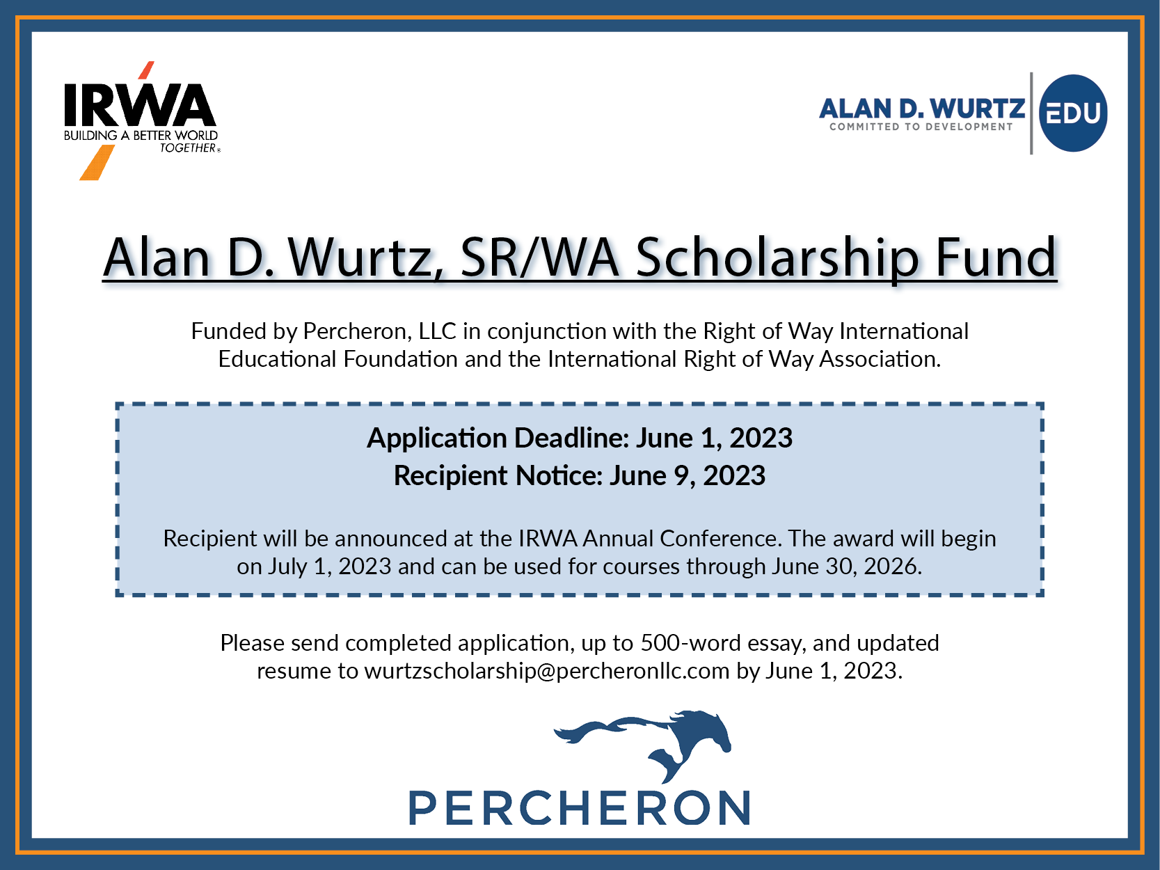 Alan Wurtz Scholarship 2023